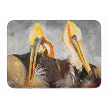 Carolines Treasures Pelicans Preening Machine Washable Memory Foam Mat JMK1025RUG